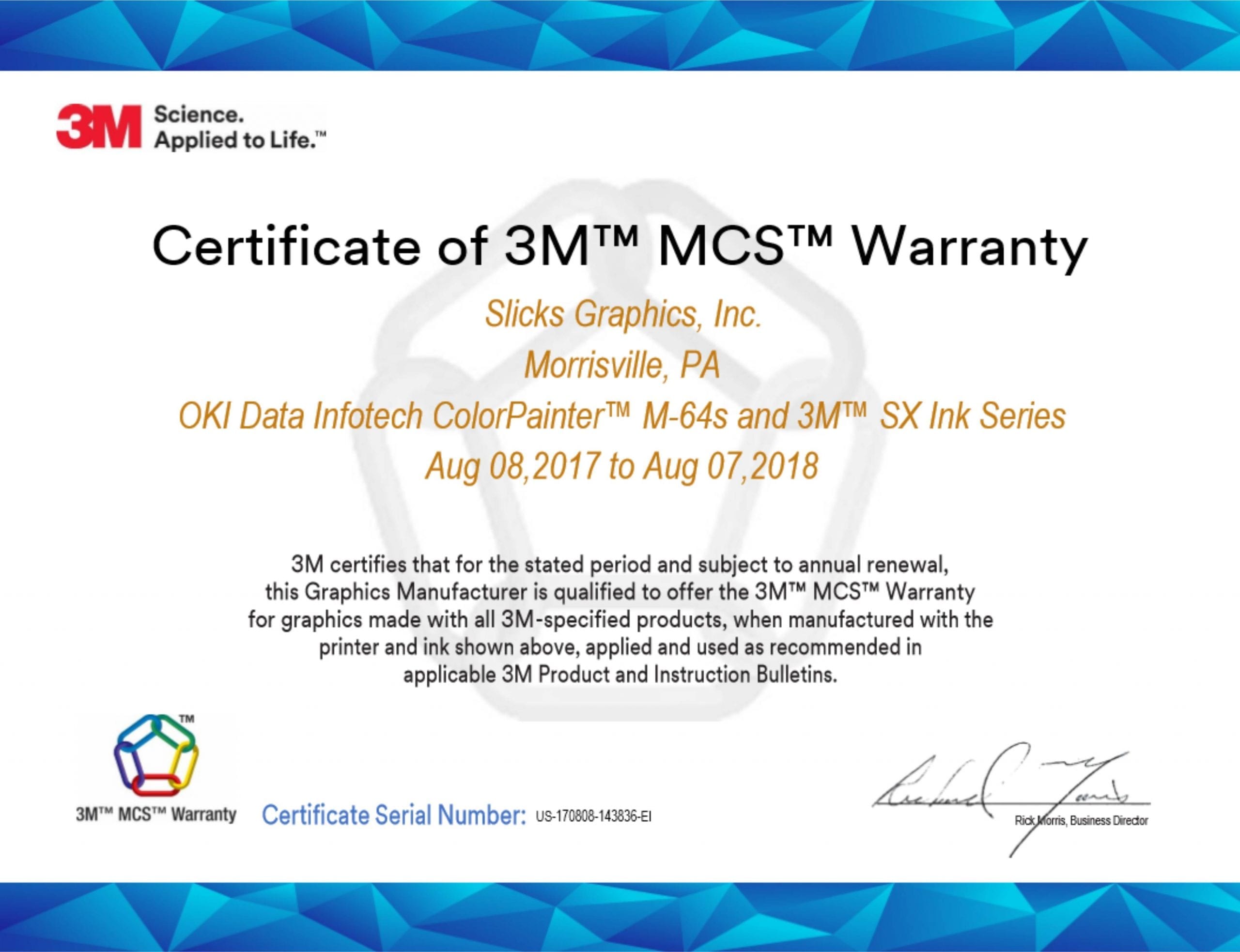 Fleet Graphics Warranty